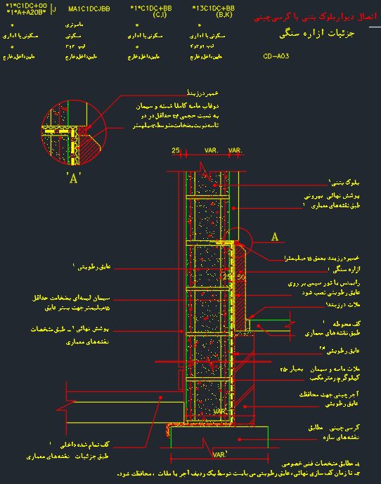 دانلود 30 پلان جزئیات دیوار بتنی (دیتیل معماری) کمیاب و عالی