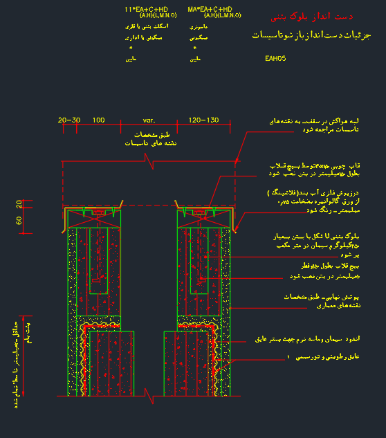 دانلود 15 پلان اتوکد جزئیات دست انداز (دیتیل معماری) کمیاب و عالی