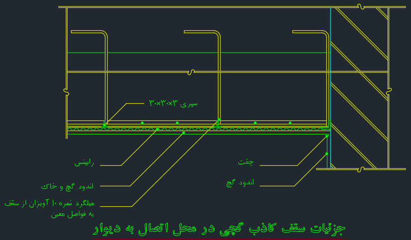 دانلود بیش از 15 پلان اتوکد جزئیات سقف کاذب (دیتیل معماری) کمیاب