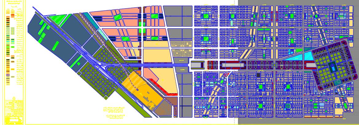 دانلود پلان اتوکد میدان بهارستان تهران کمیاب و عالی dwg