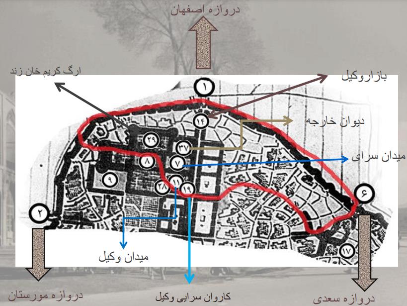 دانلود پروژه تحلیل فضای شهری شیراز (درب شازده) معماری کمیاب