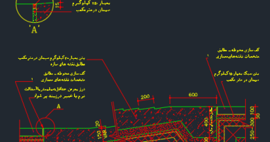 دانلود 10 پلان اتوکد جزئیات رامپ (دیتیل معماری رمپ) کمیاب